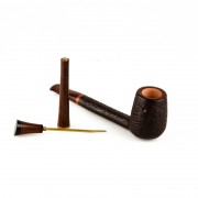 Pierre Morel Sandblasted Canadian with Ebony & Horn Tamper