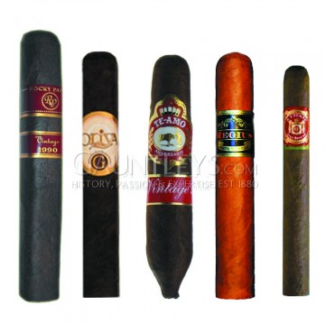 Gauntleys Mixed Cigar Sampler Packs New World Premium - Pack of 5