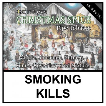 Gauntleys Hand Blended Tobacco Christmas Spice - 25 gram Loose