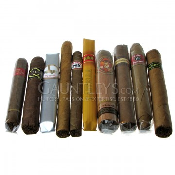 Gauntleys Mixed Cigar Sampler Packs Around The World Pack - Pack of 10