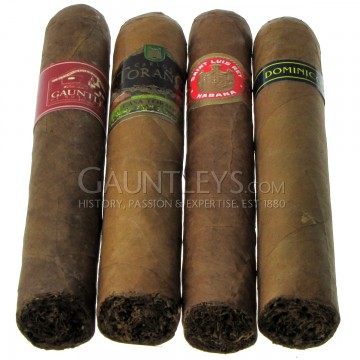 Gauntleys Mixed Cigar Sampler Packs World Robusto Taster Pack - Pack of 4