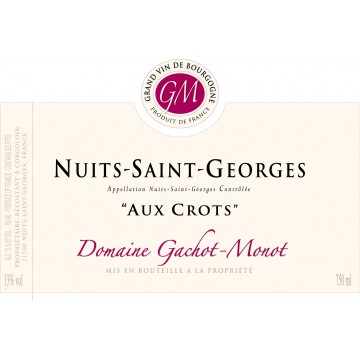 2009 Domaine Gachot-Monot Nuits St Georges Aux Crots