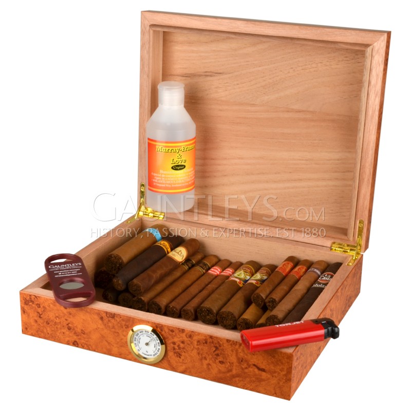 Gauntleys Mixed Cigar Sampler Packs Fully Loaded Humidor Pack of 20